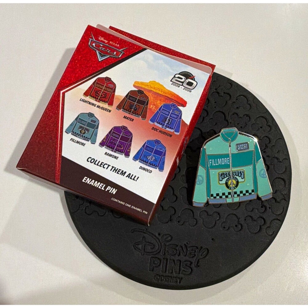Disney Pixar Cars 20th Anniversary Fillmore Enamel Pin - Single (2018)